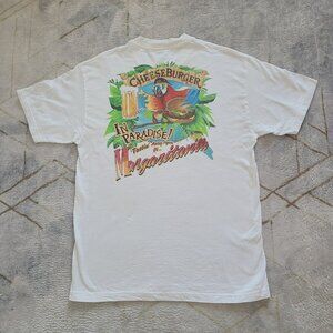 Margaritaville Grand Turk BWI Cheeseburger in Paradise Tshirt XL White